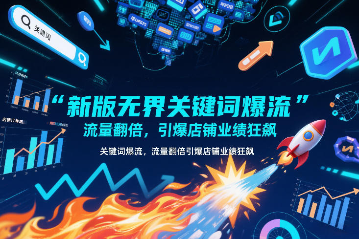 新版无界关键词爆流，流量翻倍，引爆店铺业绩狂飙-创薯资源
