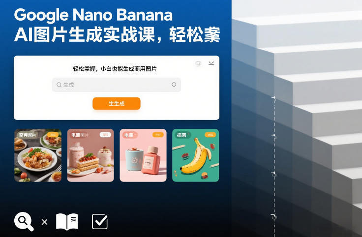Google Nano Banana AI图片生成实战课，轻松掌握，小白也能生成商用图片-创薯资源