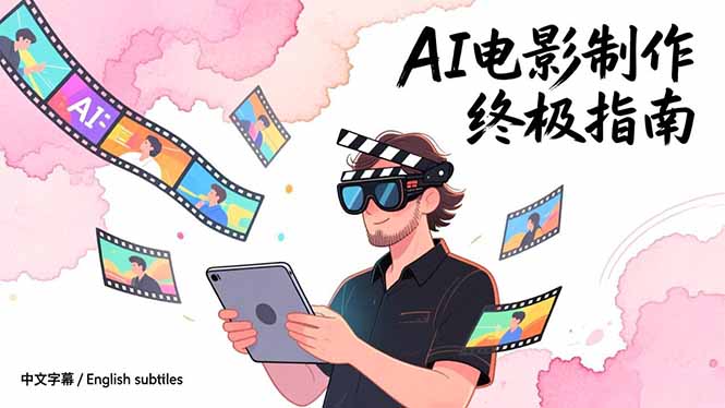 AI电影制作终极指南：从创意到成片，系统掌握智能影视全流程实战课(中英字幕-创薯资源