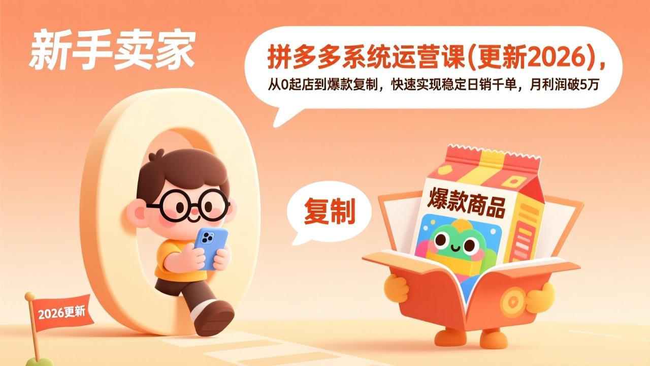 拼多多系统运营课(更新2026-创薯资源