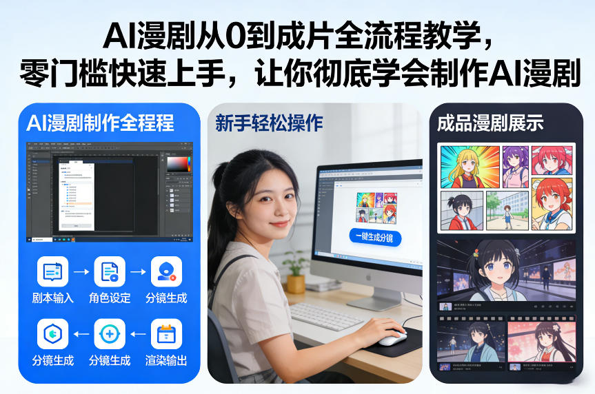 AI漫剧从0到成片全流程教学，零门槛快速上手，让你彻底学会制作AI漫剧【保姆级教程】-创薯资源