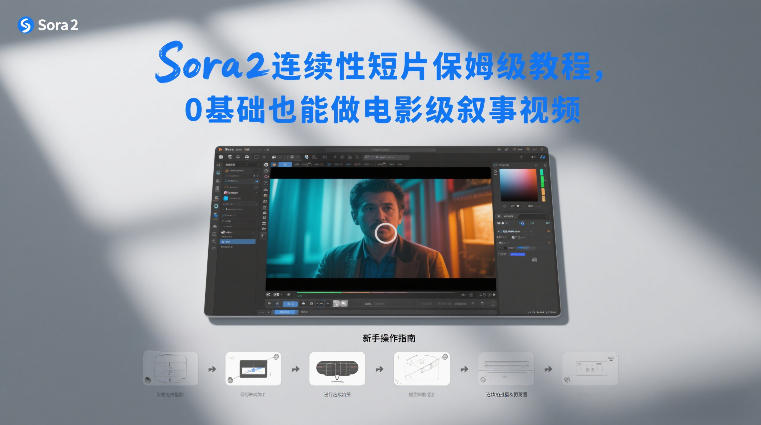 Sora2连续性短片保姆级教程，0基础也能做电影级叙事视频-创薯资源