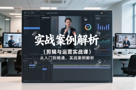 剪辑与运营实战课，从入门到精通，实战案例解析(更新2026)-创薯资源