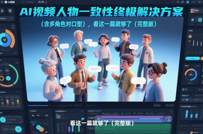 AI视频人物一致性终极解决方案(含多角色对口型)，看这一篇就够了(完整版)-创薯资源