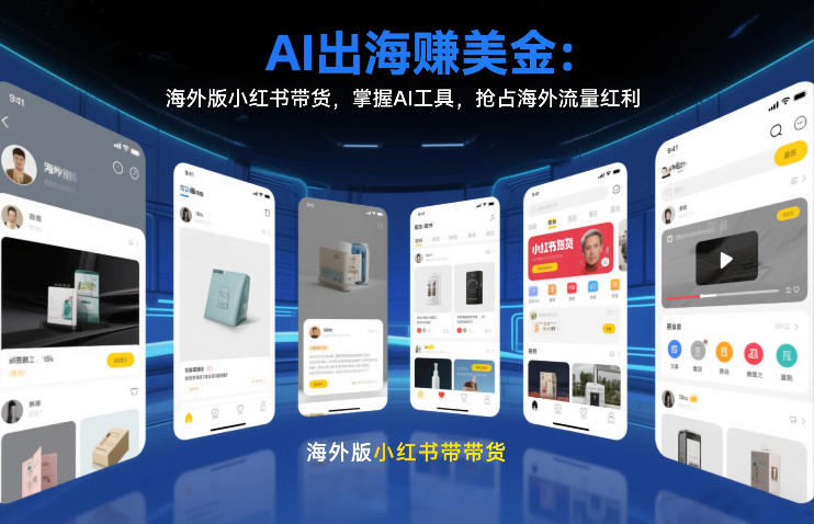 AI出海賺美金：海外版小红书带货，掌握AI工具，抢占海外流量红利(更新2026)-创薯资源