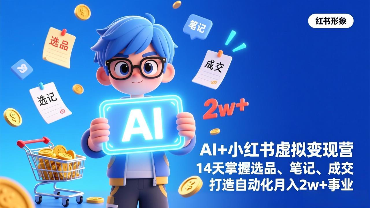 AI+小红书虚拟变现营(完结-创薯资源