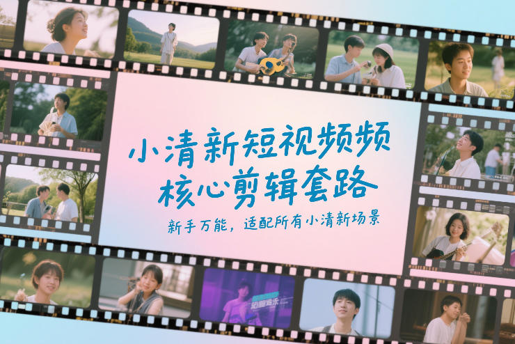 小清新短视频核心剪辑套路，新手万能，适配所有小清新场景-创薯资源