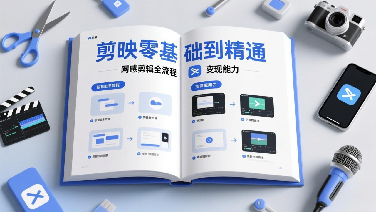 剪映零基础也能快速上手，从入门到精通掌握网感剪辑全流程，掌握能直接变现的剪辑能力-创薯资源