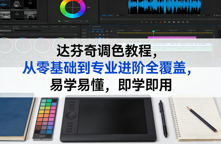 达芬奇调色教程，从零基础到专业进阶全覆盖，易学易懂，即学即用-创薯资源