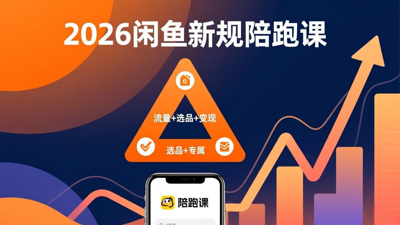2026闲鱼高阶陪跑课全新上线，带你吃透新规玩转选品流量，从零搭建稳定变现盈利体系-创薯资源