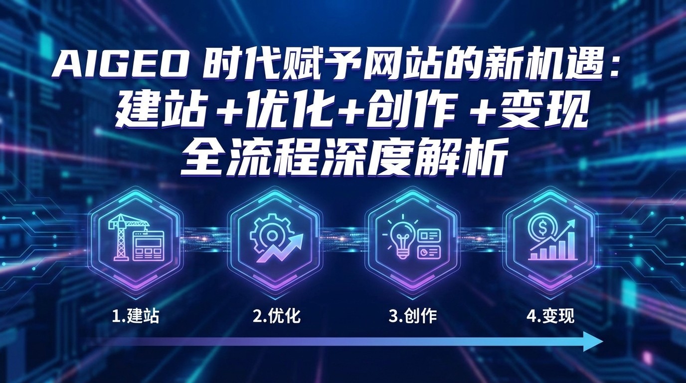 AIGEO+时代赋予网站的新机遇：建站+优化+创作+变现+全流程深度解析-创薯资源