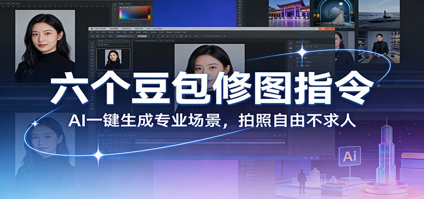 六个豆包修图指令:AI 一键生成专业场景,拍照自由不求人-创薯资源