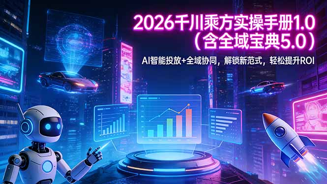 2026 千川乘方实操手册 1.0(含全域宝典 5.0-创薯资源