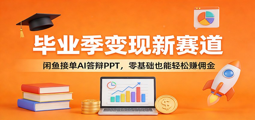 毕业季变现新赛道：闲鱼接单AI答辩PPT，零基础也能轻松赚佣金-创薯资源