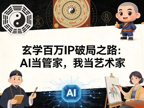 玄学百万IP破局之路：AI当管家，我当艺术家-创薯资源