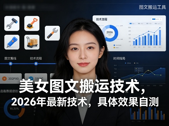 【会员专属】美女图文搬运技术，2026年最新技术，具体效果自测-创薯资源