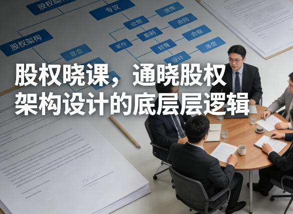 股权晓课，通晓股权架构设计的底层逻辑-创薯资源