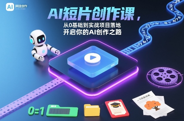 AI短片创作课，从0基础到实战项目落地，开启你的AI创作之路(更新0411)-创薯资源