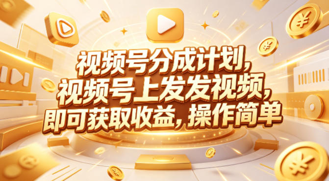 视频号分成计划，599元众筹的Red团队课程，视频号上发发视频，即可获取收益，操作简单-创薯资源