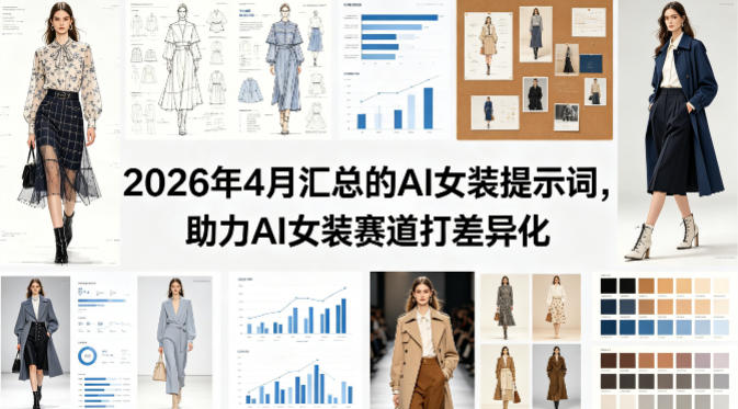 2026年4月汇总的AI女装提示词，助力AI女装赛道打差异化-创薯资源
