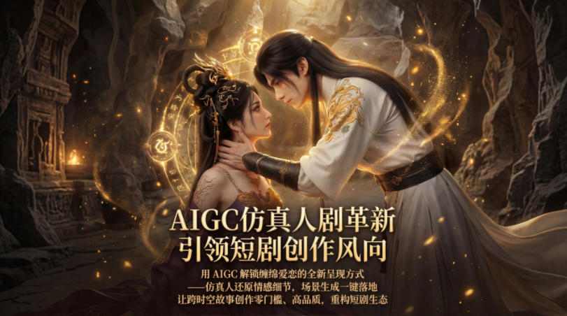 AIGC仿真人《合欢宗》短剧教学，用AIGC解锁缠绵爱恋的全新呈现方式，让跨时空故事创作零门槛、高品质，重构短剧生态-创薯资源