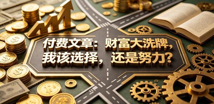 付费文章：财富大洗牌，我该选择，还是努力？-创薯资源
