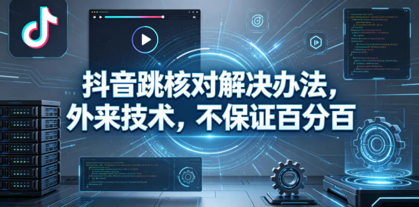 抖音跳核对解决办法，外来技术，不保证百分百-创薯资源