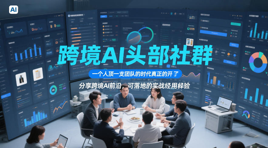 跨境AI头部社群，一个人顶一支团队的时代真正的开始了，分享跨境AI前沿，可落地的实战经验(更新5月23日)-创薯资源