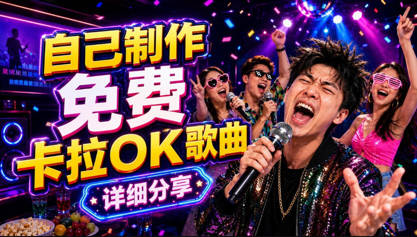 零基础AI制作免费卡拉OK视频教程，从歌曲生成、音轨分离到字幕制作、视频导出，手把手教学-创薯资源