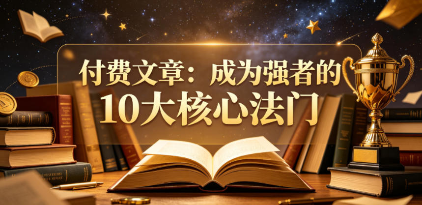 付费文章：成为强者的10大核心法门-创薯资源