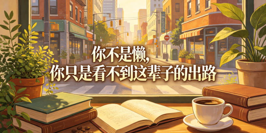 付费文章：你不是懒，你只是看不到这辈子的出路-创薯资源