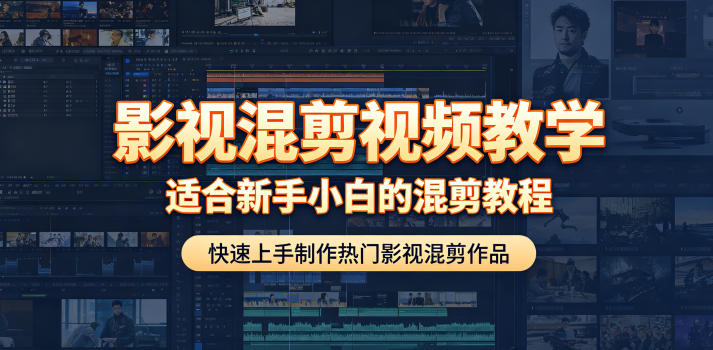 影视混剪视频教学，适合新手小白的混剪教程，快速上手制作热门影视混剪作品-创薯资源