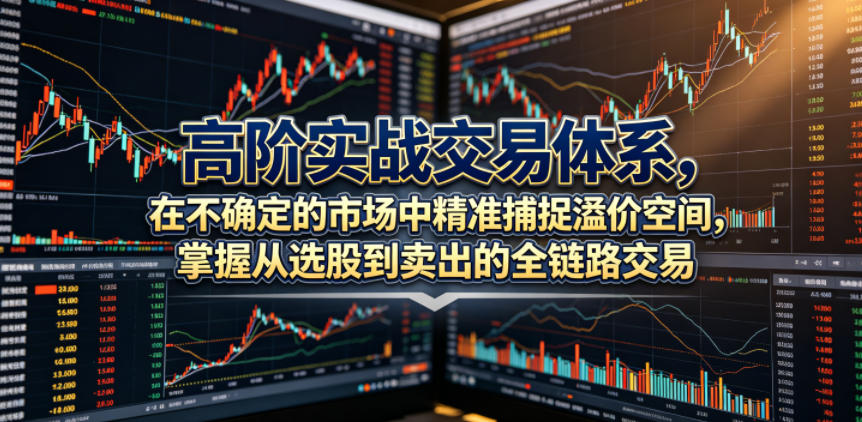 高阶实战交易体系，在不确定的市场中精准捕捉溢价空间，掌握从选股到卖出的全链路交易心法(更新6月)-创薯资源