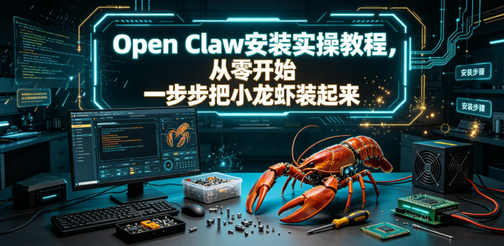 Open Claw安装实操教程，从零开始一步步一步步把小龙虾装起来-创薯资源