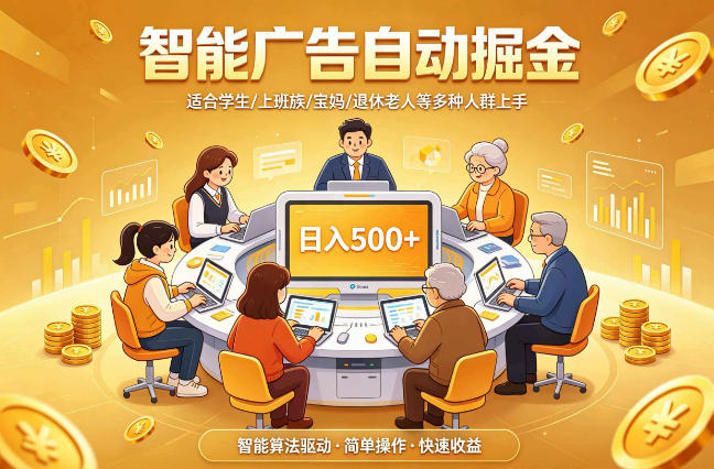 2026年最好做的项目：自动掘金项目，小白轻易上手，单日轻松收入500+【揭秘】-创薯资源