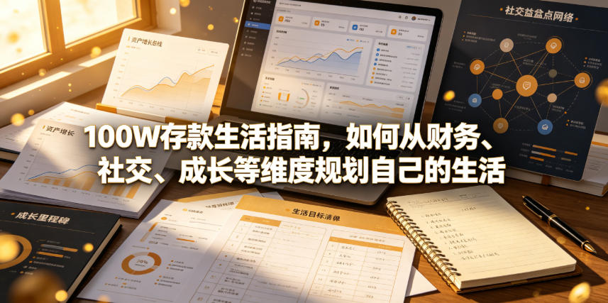 付费文章：100W存款生活指南，如何从财务、社交、成长等维度规划自己的生活-创薯资源
