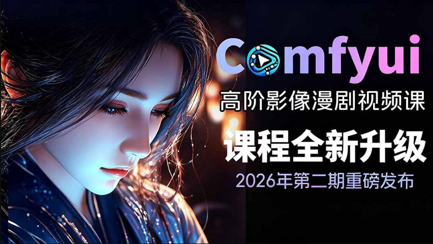 2026新版ComfyUI漫剧动画全流程实战课，0基础入门到进阶全流程动态漫，轻松实现流量变现-创薯资源