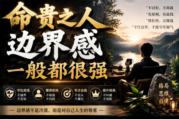 付费文章：命贵之人，边界感一般都很强-创薯资源