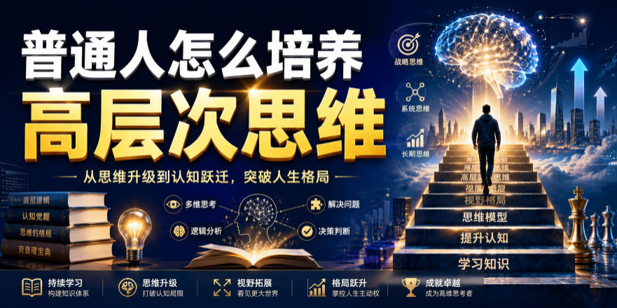 公众号付费文章：普通人怎么培养高层次思维-创薯资源