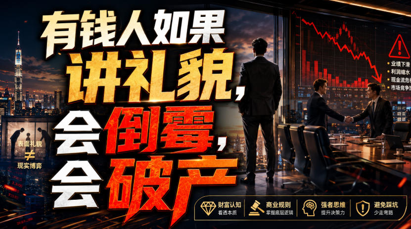 付费文章：有钱人如果讲礼貌，会倒霉，会破产-创薯资源