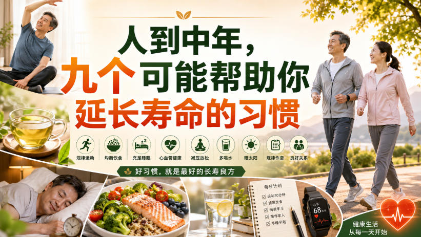 付费文章：人到中年，九个可能帮助你延长寿命的习惯-创薯资源