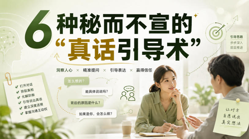 付费文章：6种秘而不宣的“真话引导术”-创薯资源