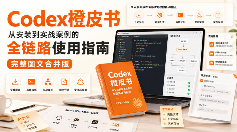 Codex橙皮书，从安装到实战案例的全链路使用指南，完整图文合并版-创薯资源