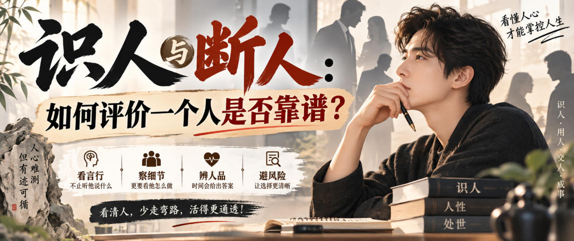 付费文章：识人与断人：如何评价一个人是否靠谱？-创薯资源