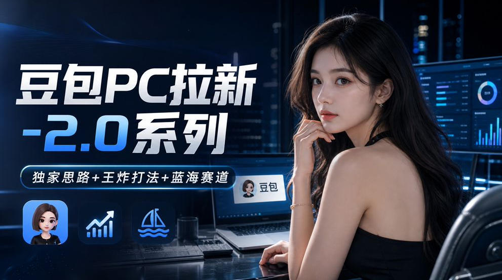 豆包PC拉新2.0系列-独家思路+王炸打法+蓝海赛道-创薯资源