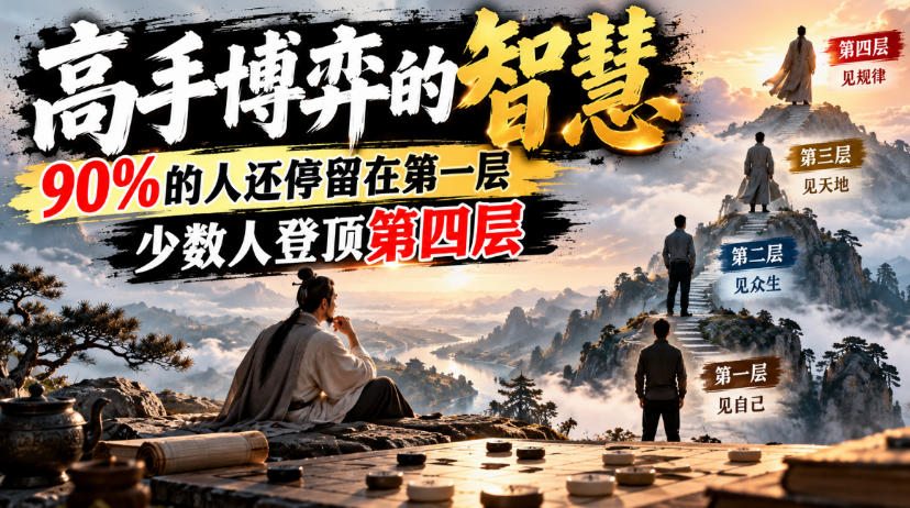 付费文章：高手博弈的智慧，90%的人还停留在第一层，少数人登顶第四层-创薯资源
