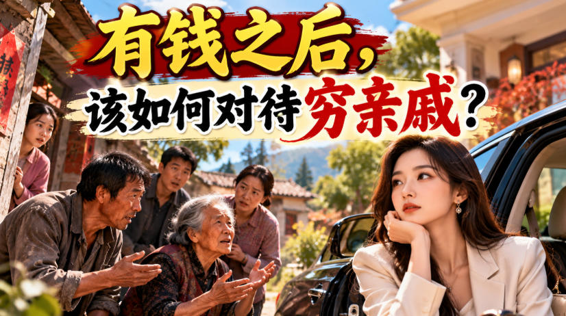 某公众号付费文章：有钱之后，该如何对待穷亲戚？-创薯资源