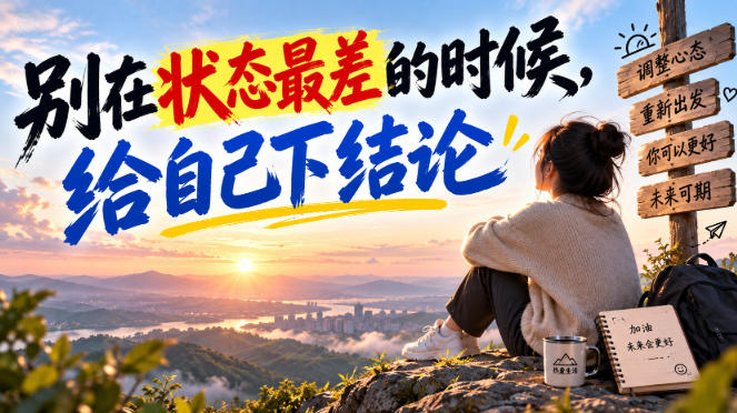 某公众号付费文章：别在状态最差的时候，给自己下结论-创薯资源