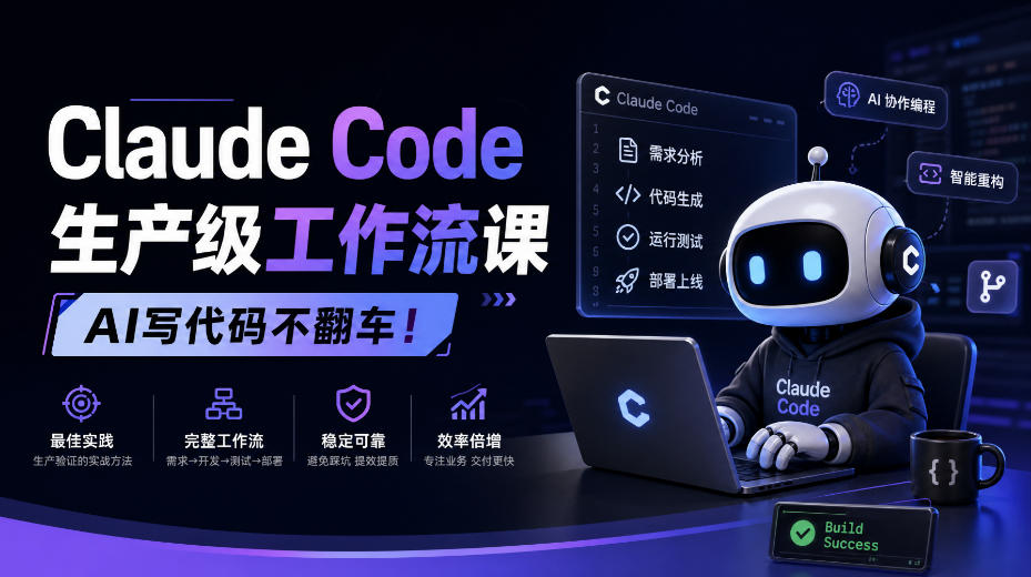 Claude Code生产级工作流课，AI写代码不翻车！【原创双语字幕】-创薯资源