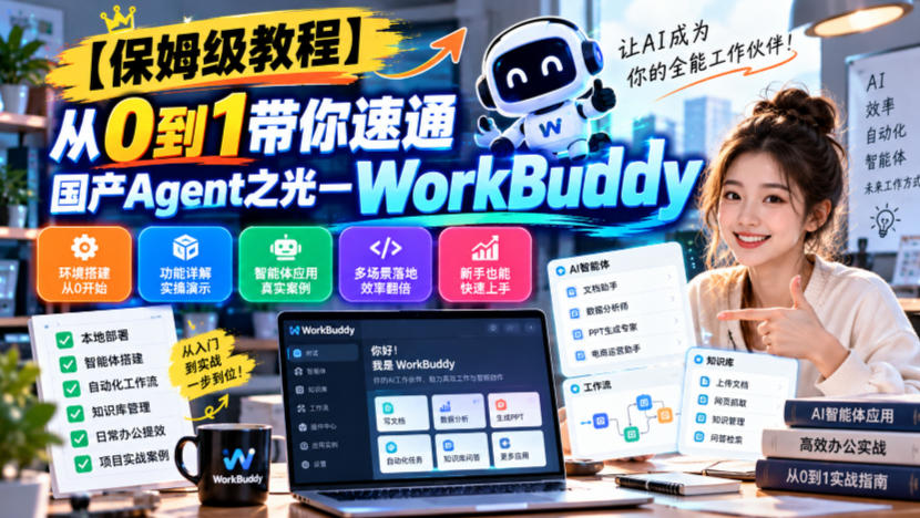 【保姆级教程】从0到1带你速通国产Agent之光—WorkBuddy【文档】-创薯资源